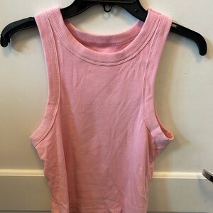 Old Navy Light Pink Ribbed Tank Top